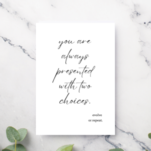'You are always presented" - Digital Download