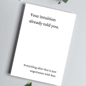 "Your intuition already told you" - Digital Download